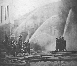 Historic image of Monticello NY firefighters © Monticello FD